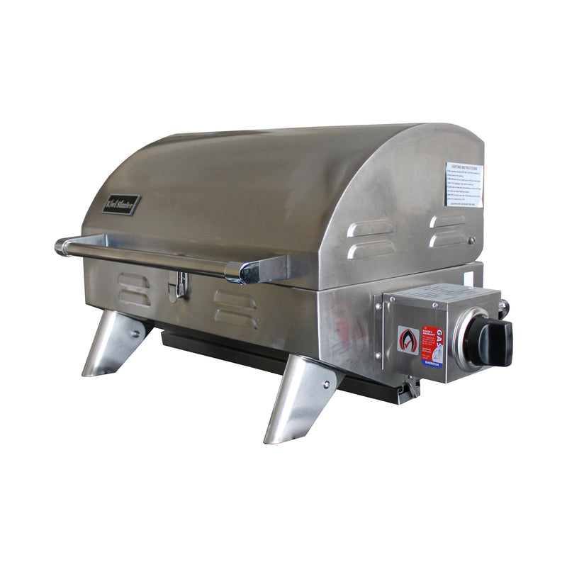 Load image into Gallery viewer, Kiwi Sizzler Gas BBQ - Solid Top 316S/S with Flame Guard
