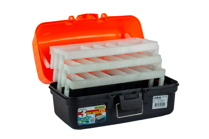 Pro Hunter Three Tray Tackle Box - Orange