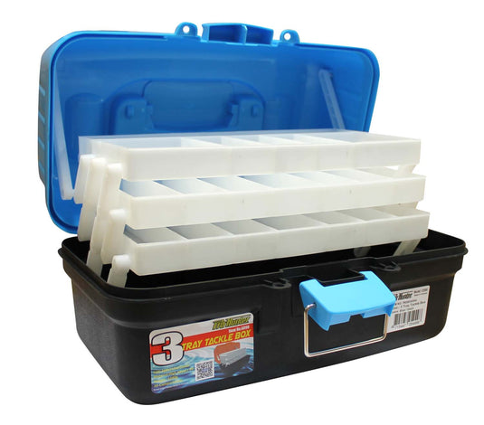 Pro Hunter Three Tray Tackle Box - Blue