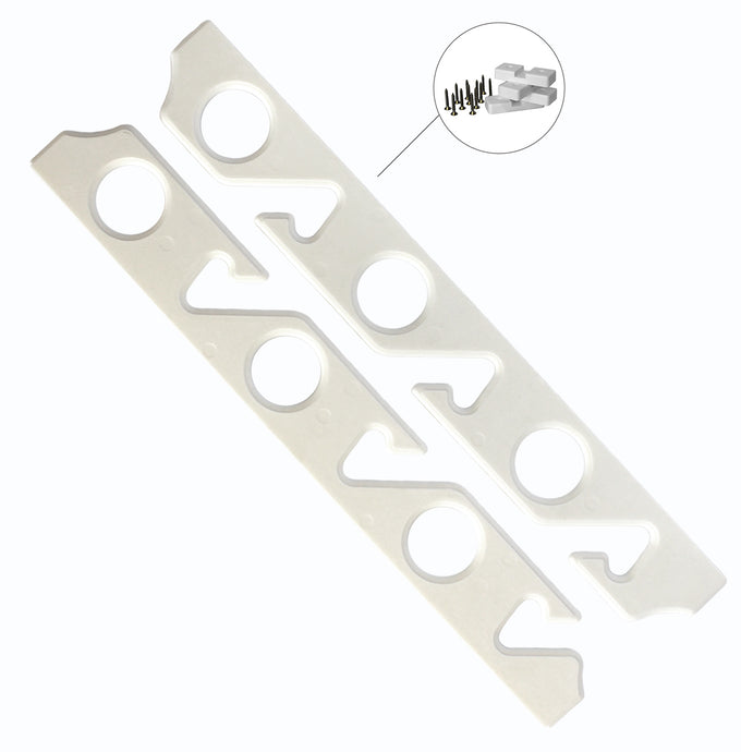 6 Rod Holder Rack - White