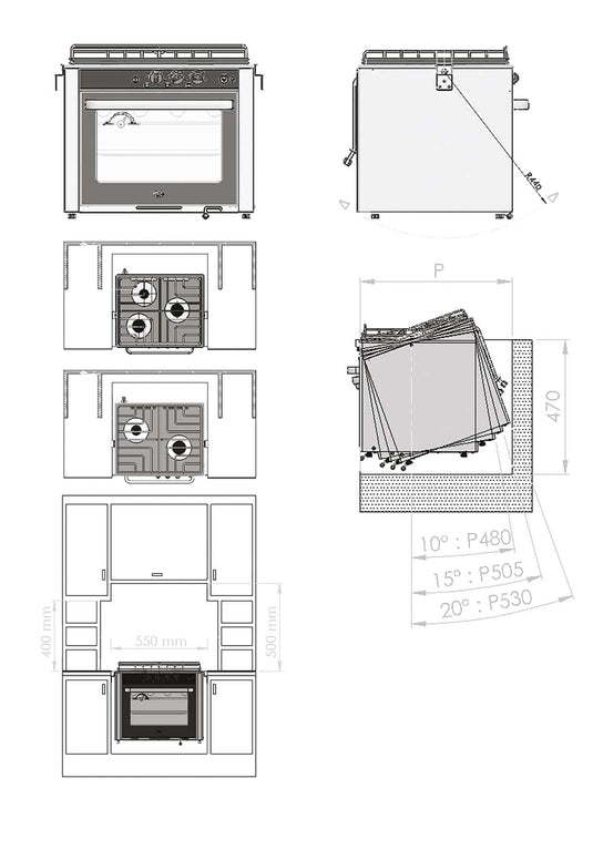 Can 2 Burner Hob With Oven Marine