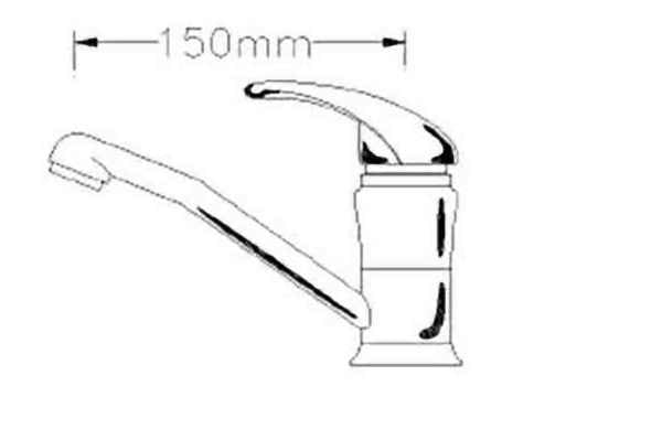 Load image into Gallery viewer, Single Lever Mixer &amp; Swivel Spout 140mm (Closed Handle)
