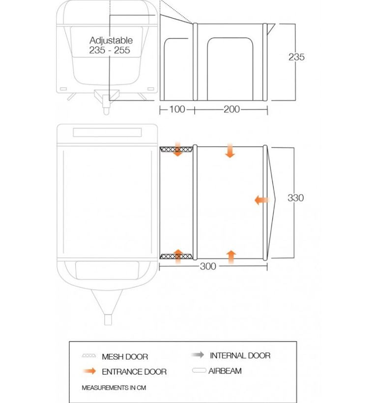 Load image into Gallery viewer, Vango Montelena 330 Caravan Awning
