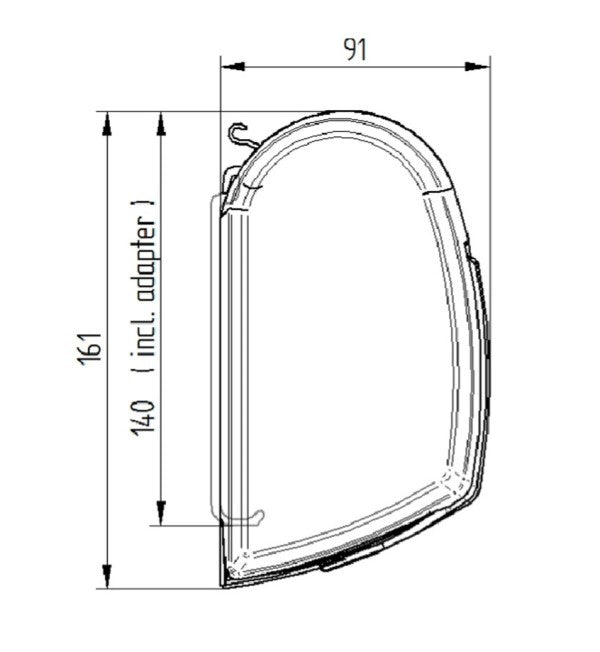 Load image into Gallery viewer, 5200 Series Awning 2.32m Long x 1.8m Reach Mystic Grey
