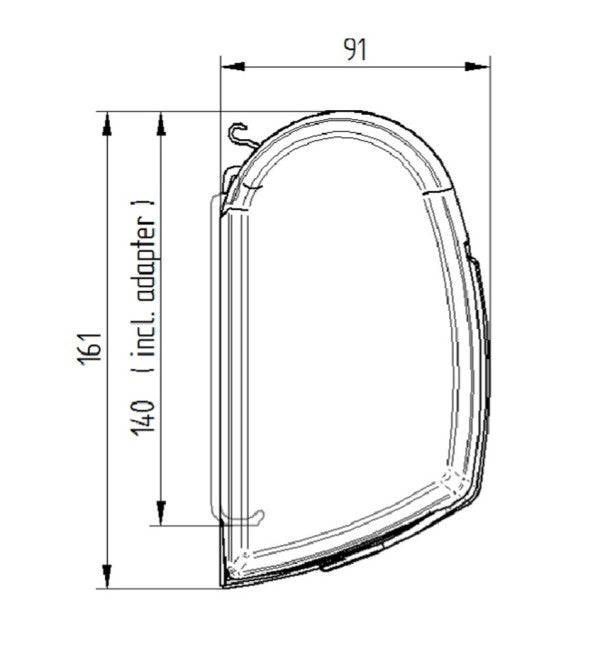 Load image into Gallery viewer, 5200 Series Awning 2.62m Long x 2.0m Reach Mystic Grey
