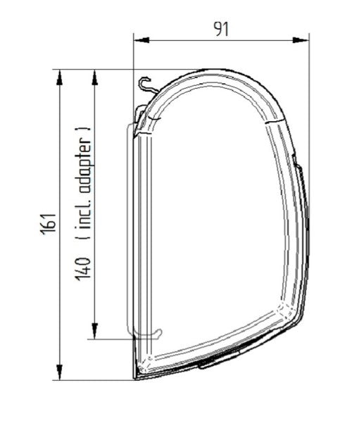 ^ 5200 Series Awning 3.5m Long x 2.5m Reach Sapphire Blue