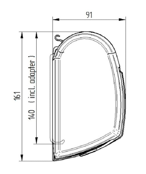 5200 Series Awning 4m Long x 2.5m Reach Sapphire Blue