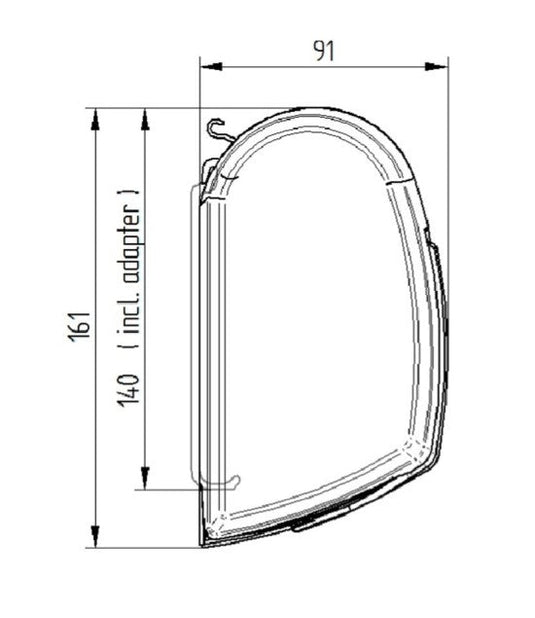 Thule 5200 Awning 4.5m Long x 2.5m Reach Sapphire Blue