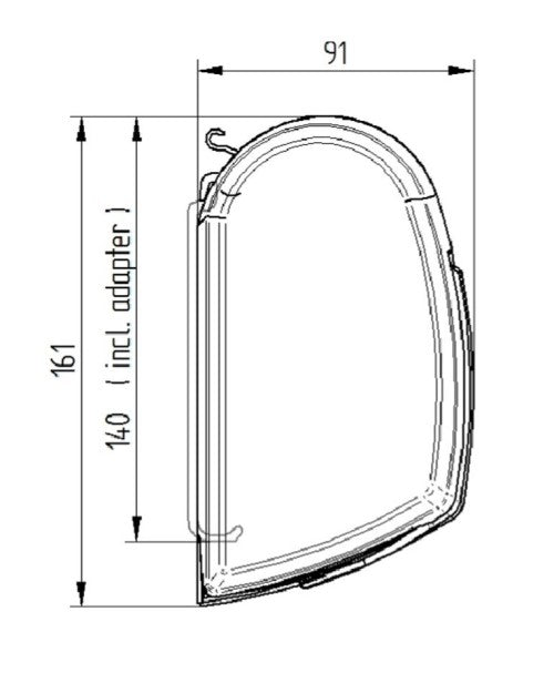 Load image into Gallery viewer, 5200 Anodised Case Awning 4m Long x 2.5m Reach Mystic Grey
