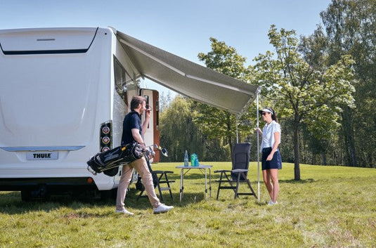 9200 Series 5.0M Awning Mystic Grey Fabric White Box