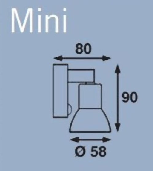 Mini MR16 SMD Matt Silver 12V Light