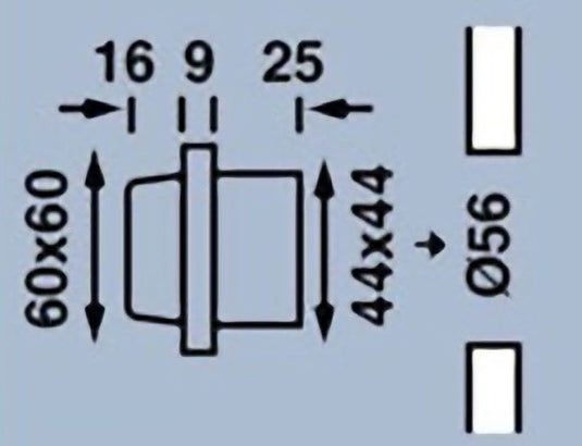 Dimmer LED (B) 12V 2A Matt Silver