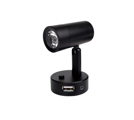 Load image into Gallery viewer, MiniTube D4 PowerLED 10-30V Black USB Light
