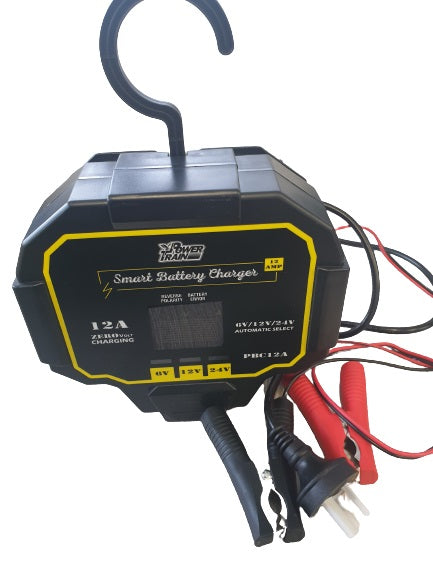 Power Train 6/12/24V 12Amp/7 Stage Battery Charger