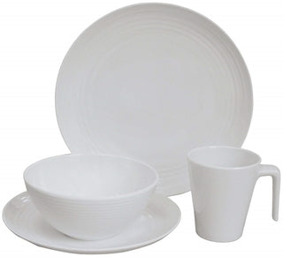 Dinner Set - Seramika Vanilla - 16 Piece Set