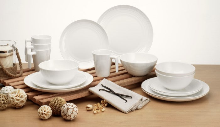 Load image into Gallery viewer, Dinner Set - Seramika Vanilla - 16 Piece Set
