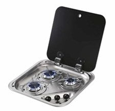 Load image into Gallery viewer, CAN 3 Burner Hob With Glass Lid
