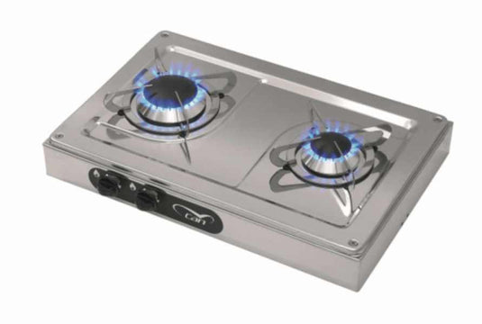 CAN S/S Twin Burner Hob