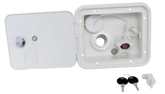 Gravity /  Mains  Water Inlet Hatch, White