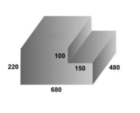 Water Tank - 60 Litre - 480 x 680 x 220 (Refer Diagram)