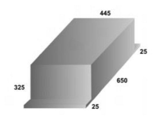 Water Tank - 87 Litre - 650 x 445 x 325 (Refer Diagram)