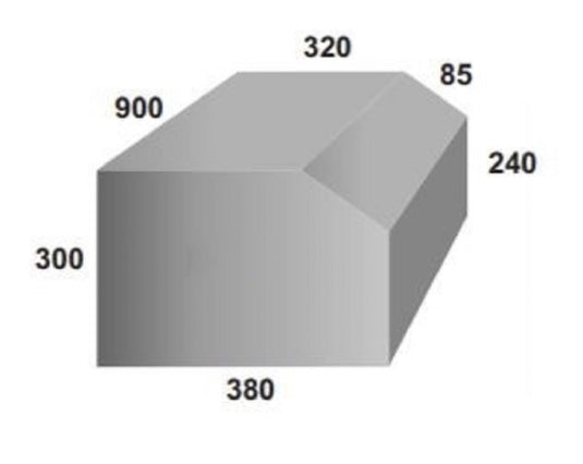 Water Tank -  90 Litre - 900 x 380 x 300 (Refer Diagram)