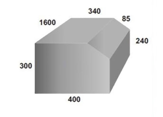 Water Tank - 161 Litre - 1600 x 400 x 300 (Refer Diagram)