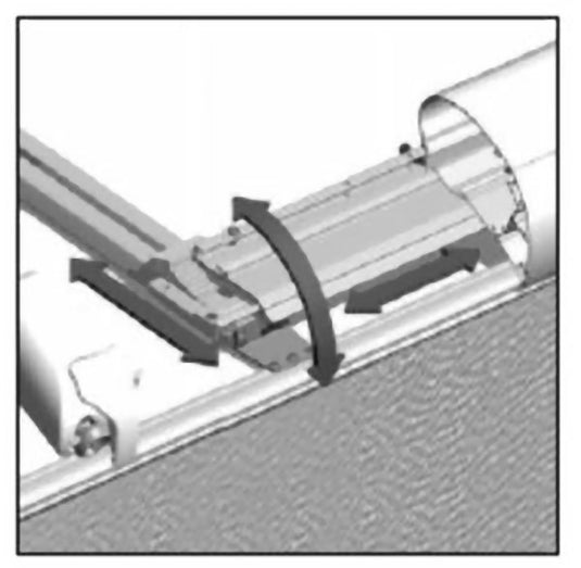 Flat Roof Installation Profile For 6 & 9 Series up to 3.5m