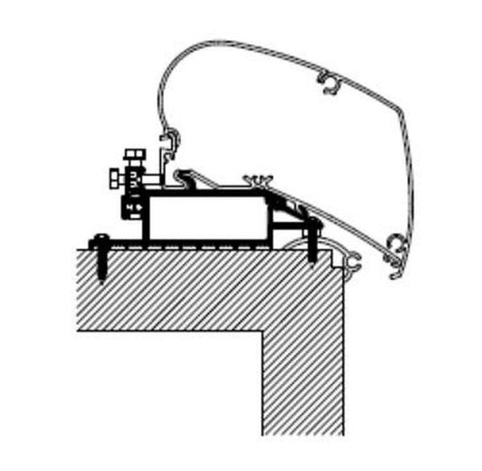 Flat Roof Install Kit for 6 & 9 Series Awning up to 6.0mtr