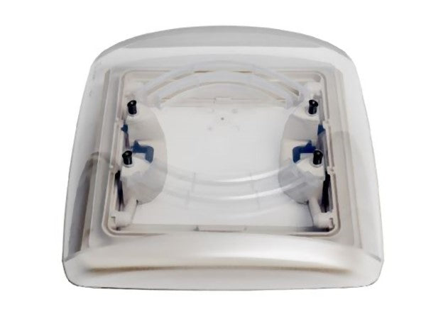 VENT 280mm x 280mm 4 Way Clear Dome & Blind Signal S/White