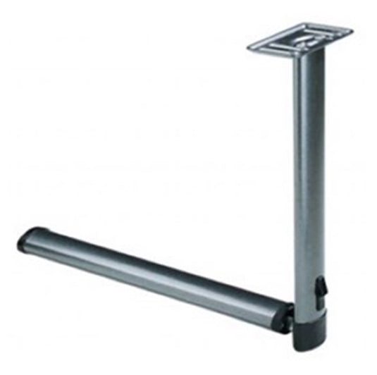 * Centre Fold Table Leg, Alum, Oval Tube, Grey 675mm