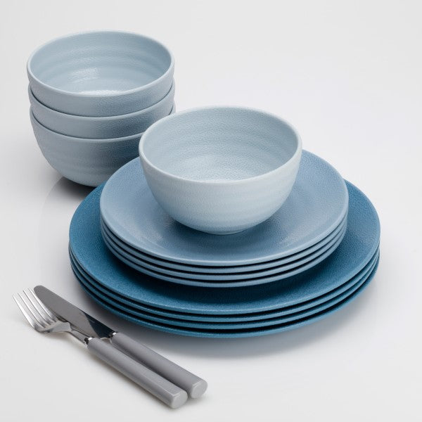 Shades Of Blue Dinner Set