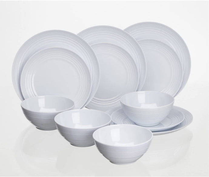 Dinner Set Non Slip - Cool White