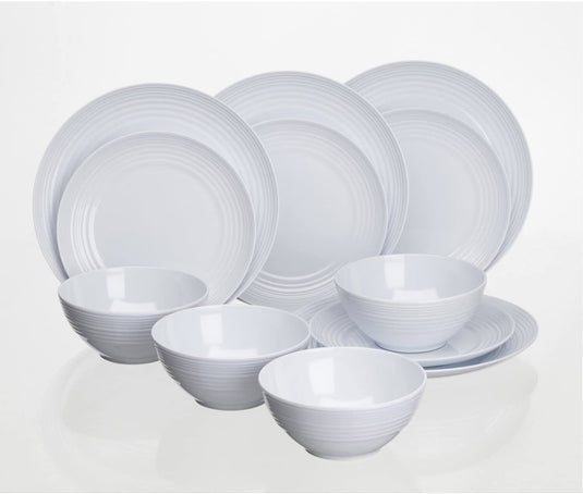 Dinner Set Non Slip - Cool White